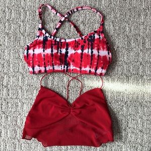 Red Bralette bundle size XS